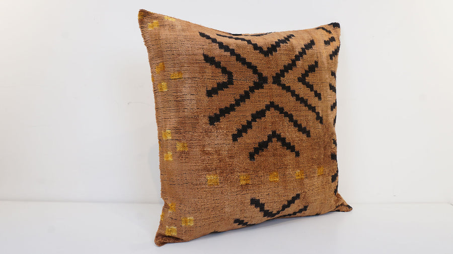 HANDMADE IKAT VELVET PILLOWCASE