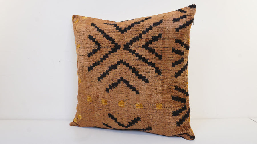 HANDMADE IKAT VELVET PILLOWCASE