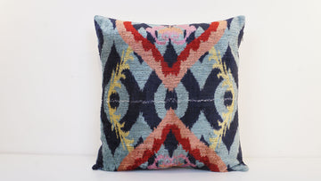 HANDMADE IKAT VELVET PILLOWCASE