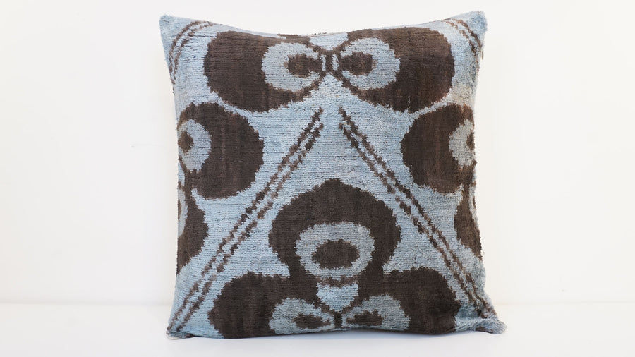 HANDMADE IKAT VELVET PILLOWCASE