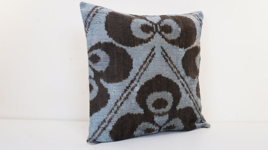 HANDMADE IKAT VELVET PILLOWCASE