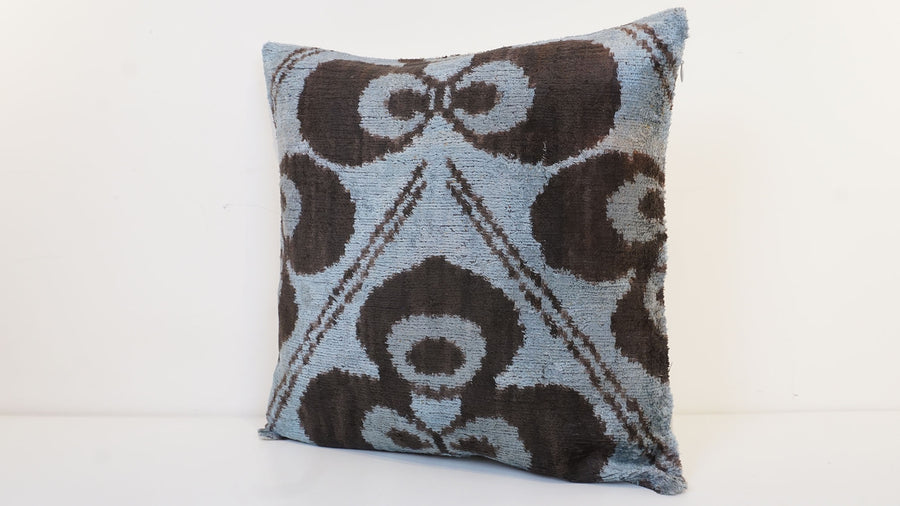 HANDMADE IKAT VELVET PILLOWCASE