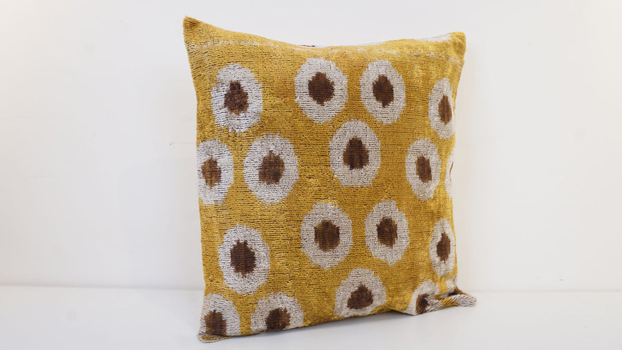 HANDMADE IKAT VELVET PILLOWCASE