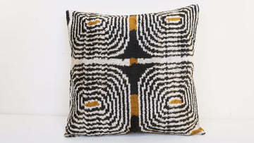 HANDMADE IKAT VELVET PILLOWCASE