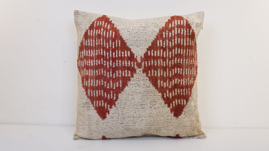 HANDMADE IKAT VELVET PILLOWCASE