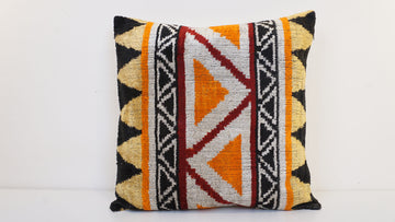 HANDMADE IKAT VELVET PILLOWCASE