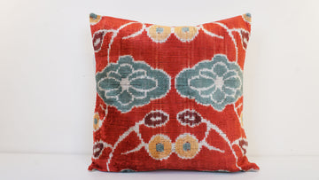 HANDMADE IKAT VELVET PILLOWCASE
