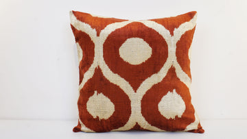 HANDMADE IKAT VELVET PILLOWCASE
