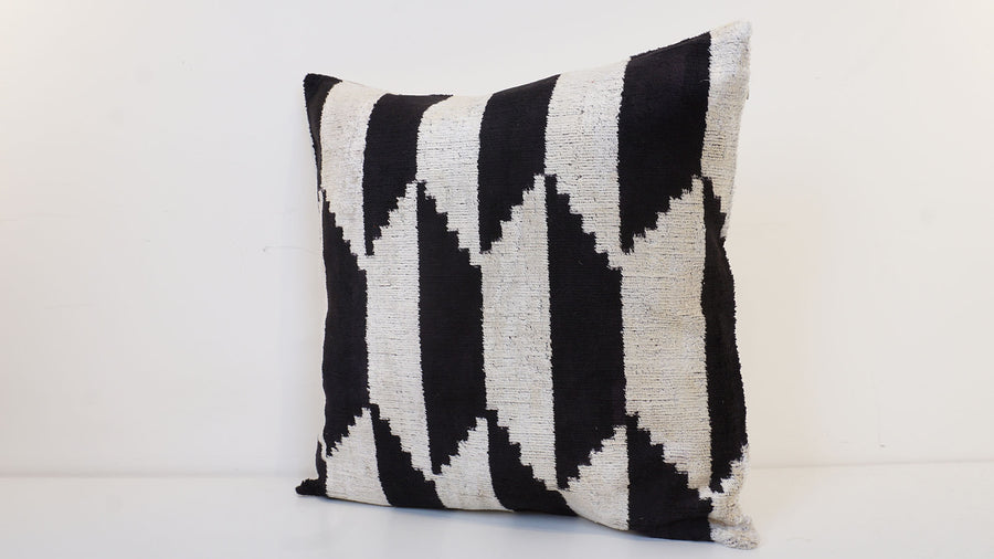 HANDMADE IKAT VELVET PILLOWCASE