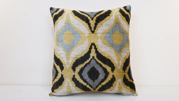 HANDMADE IKAT VELVET PILLOWCASE