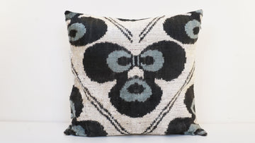HANDMADE IKAT VELVET PILLOWCASE