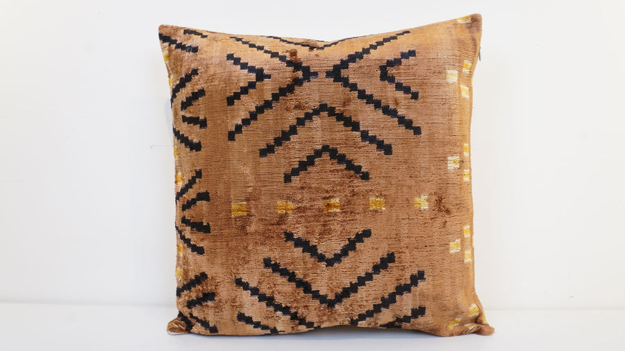 HANDMADE IKAT VELVET PILLOWCASE