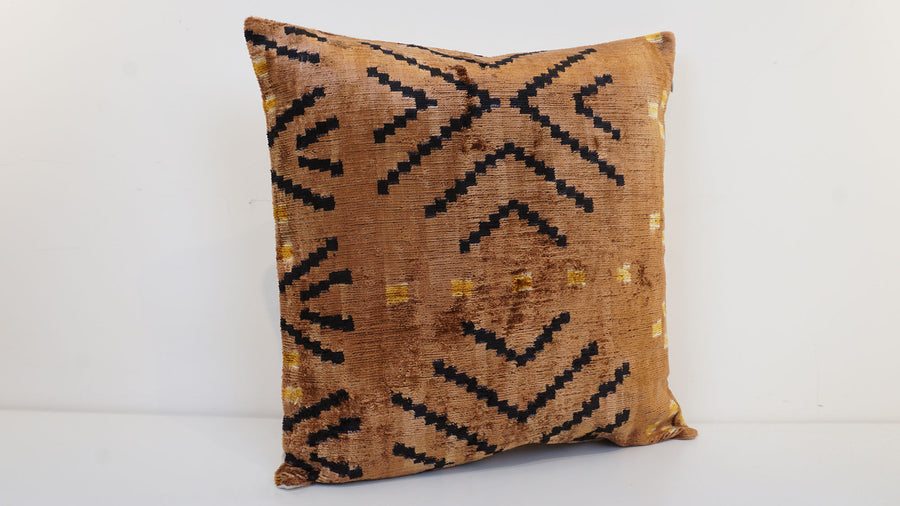 HANDMADE IKAT VELVET PILLOWCASE