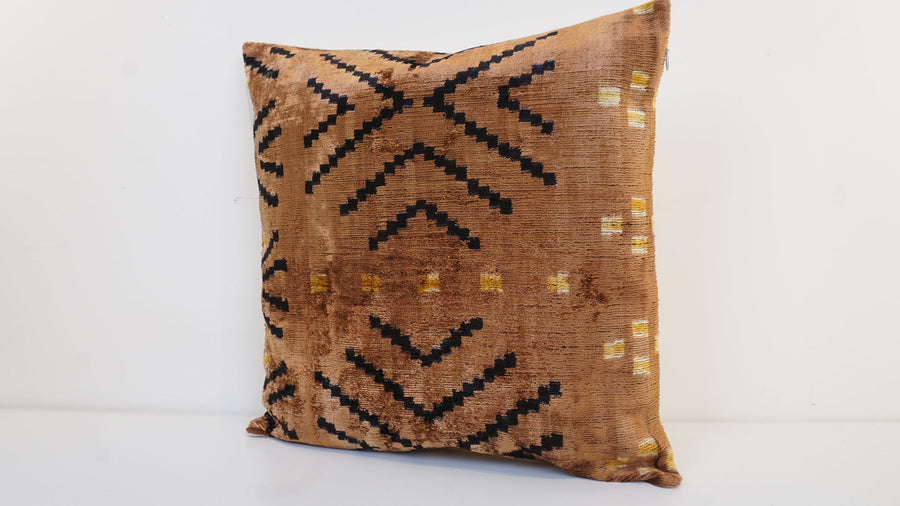 HANDMADE IKAT VELVET PILLOWCASE