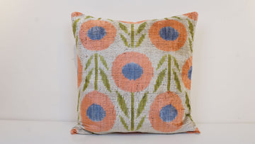 HANDMADE IKAT VELVET PILLOWCASE