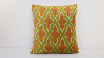 HANDMADE IKAT VELVET PILLOWCASE