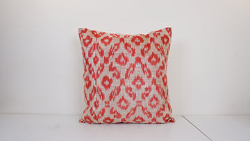 Ikat Velvet Pillow Cover, 20'' x 20'' , İkat Velvet Square Pillow,