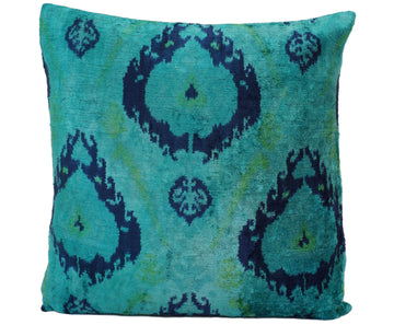 İkat Velvet Pillow Cover, 20'' x 20'' , İkat Velvet Square Pillow,