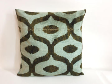İkat Velvet Pillow Cover, 20'' x 20'' , İkat Velvet Square Pillow,  İkat Velvet Pillow Cover, 20'' x 20'' , İkat Velvet Square Pillow,