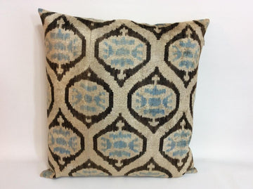 İkat Velvet Pillow Cover, 20'' x 20'' , İkat Velvet Square Pillow,