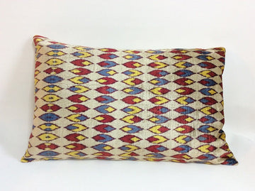 İkat Velvet Pillow Cover, 16'' x 24'' ,  Ikat Velvet Pıllow Cover