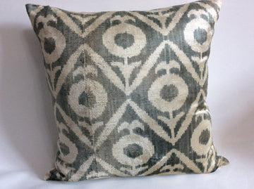 İkat Velvet Pillow Cover, 20'' x 20'' , İkat Velvet Square Pillow,