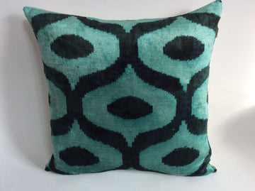 İkat Velvet Pillow Cover, 20'' x 20'' , İkat Velvet Square Pillow,