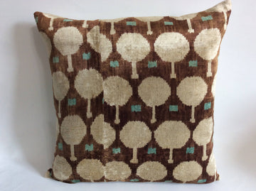 İkat Velvet Pillow Cover, 20'' x 20'' , İkat Velvet Square Pillow,