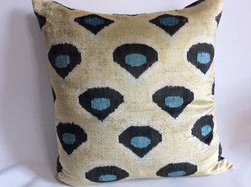 İkat Velvet Pillow Cover, 20'' x 20'' , İkat Velvet Square Pillow,