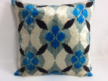 İkat Velvet Pillow Cover, 20'' x 20'' , İkat Velvet Square Pillow,