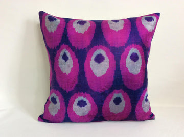 İkat Velvet Pillow Cover, 20'' x 20'' , İkat Velvet Square Pillow,