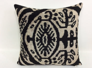 Ikat Velvet Pillow - 16'' x 16''  Pillow Cover