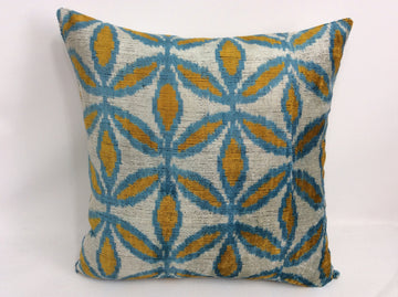 İkat Velvet Pillow Cover, 20'' x 20'' , İkat Velvet Square Pillow,