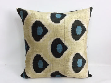 İkat Velvet Pillow Cover, 20'' x 20'' , İkat Velvet Square Pillow,