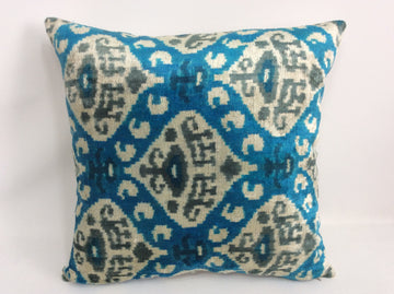 İkat Velvet Pillow Cover, 20'' x 20'' , İkat Velvet Square Pillow,