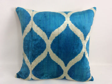 İkat Velvet Pillow Cover, 20'' x 20'' , İkat Velvet Square Pillow,
