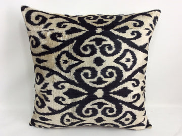 İkat Velvet Pillow Cover, 20'' x 20'' , İkat Velvet Square Pillow,