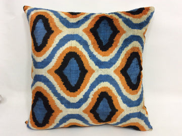 İkat Velvet Pillow Cover, 20'' x 20'' , İkat Velvet Square Pillow,