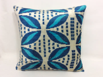 İkat Velvet Pillow Cover, 20'' x 20'' , İkat Velvet Square Pillow,