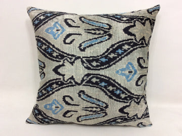 İkat Velvet Pillow Cover, 20'' x 20'' , İkat Velvet Square Pillow,