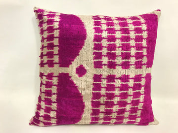 Ikat Velvet Pillow - 16'' x 16''  Pillow Cover