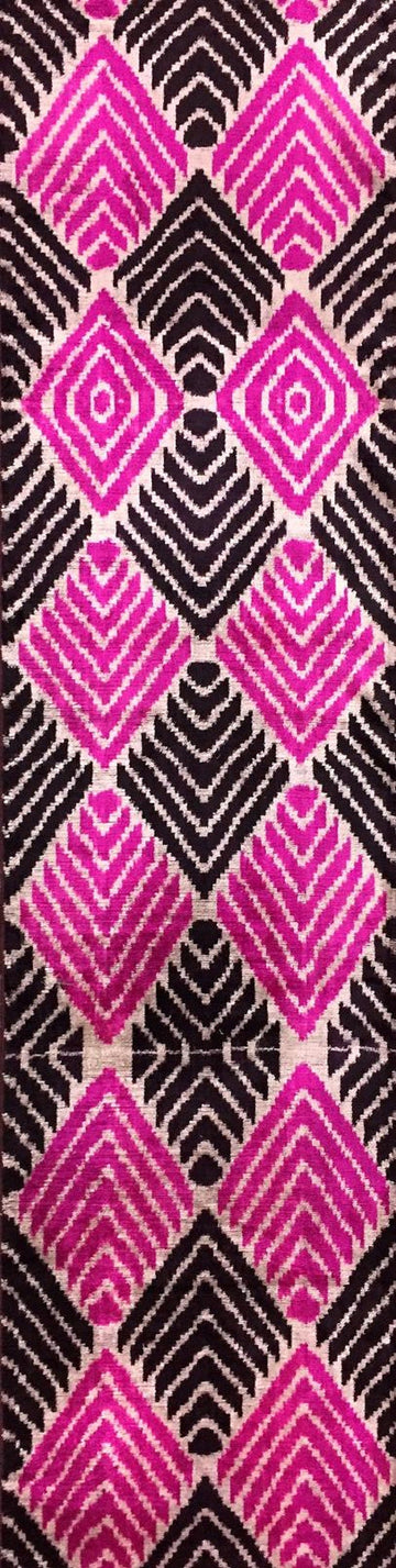 Handmade Silk Ikat Velvet Fabric,Decorative Fabric