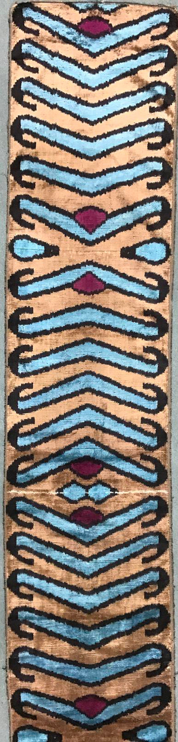 Handmade Silk Ikat Velvet Fabric,Decorative Fabric