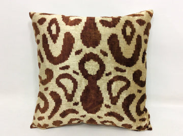 İkat Velvet Pillow Cover, 20'' x 20'' , İkat Velvet Square Pillow,
