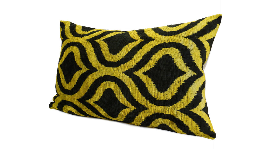 İkat Velvet Pillow Cover, 16'' x 24'' ,  Ikat Velvet Pıllow Cover