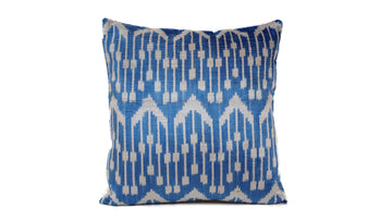 Ikat Velvet Pillow - 16'' x 16''  Pillow Cover
