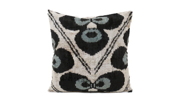 Ikat Velvet Pillow - 16'' x 16''  Pillow Cover