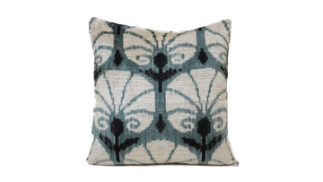 Ikat Velvet Pillow - 16'' x 16''  Pillow Cover
