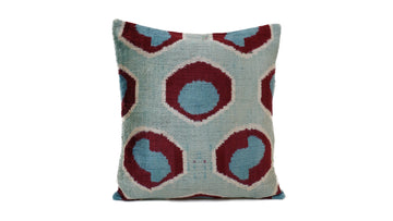 Ikat Velvet Pillow - 16'' x 16''  Pillow Cover