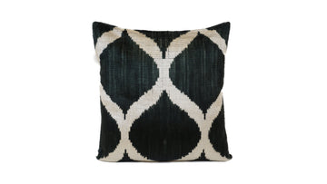 Ikat Velvet Pillow - 16'' x 16''  Pillow Cover